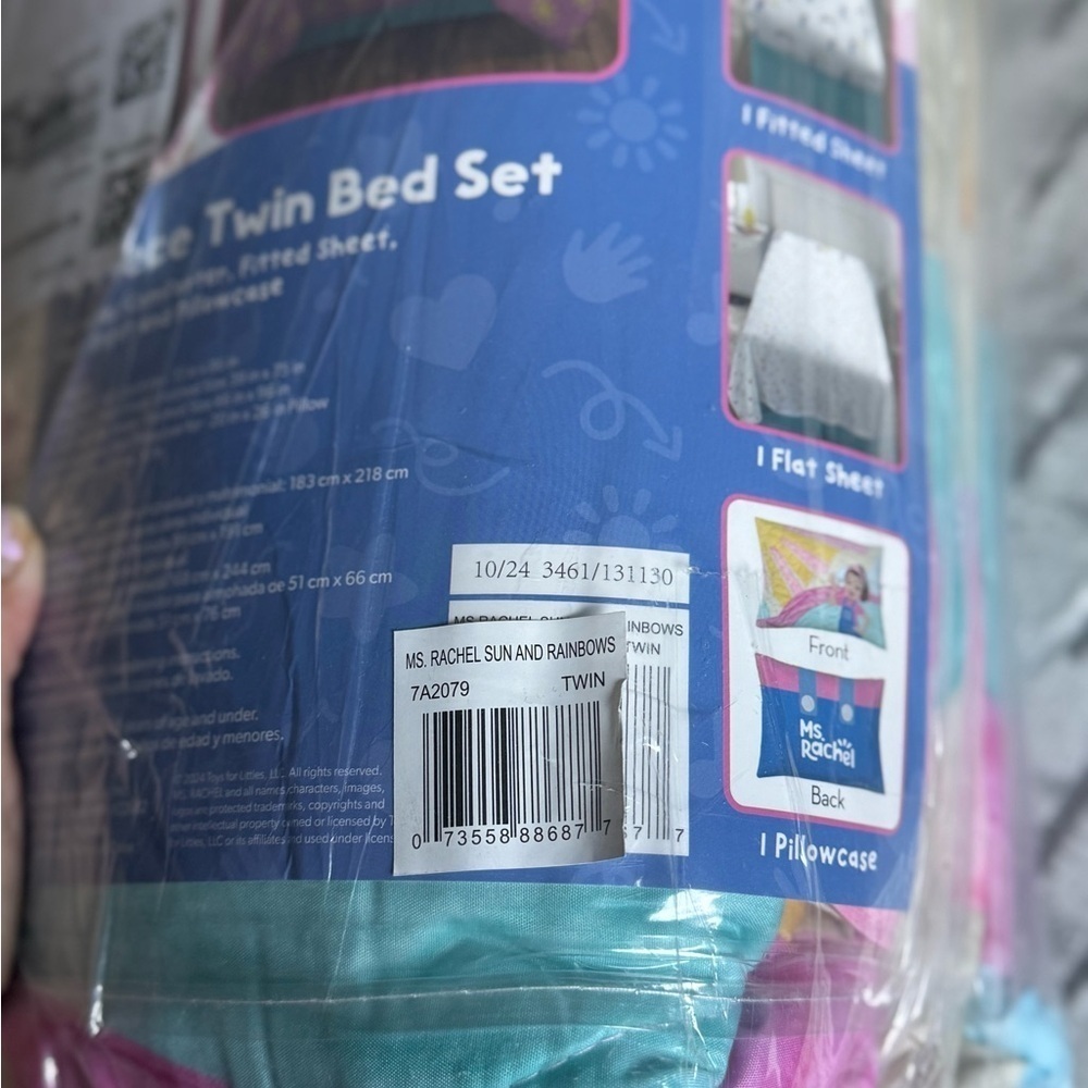 Ms.Rachel Bedding Super Soft Microfiber Comforter and Sheet Set 4 Piece Twin Siz - Picture 9 of 10